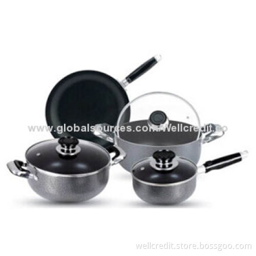 High-quality 7pcs aluminum cookware set